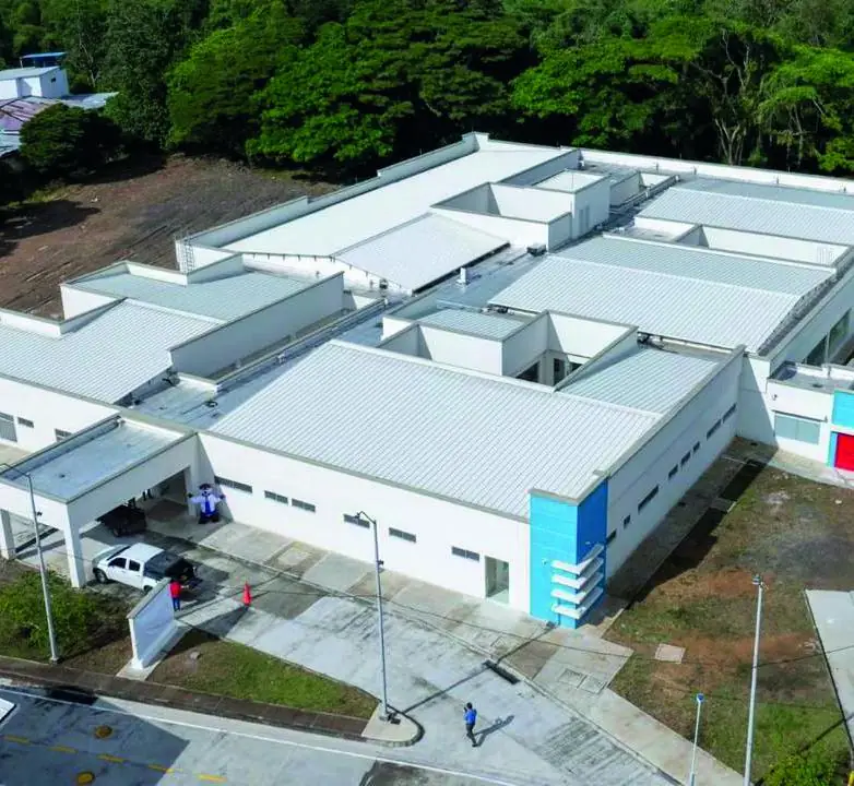 Vista aérea de hospital